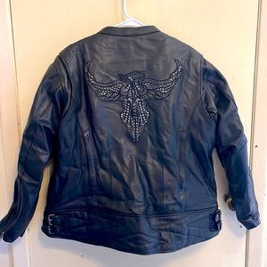 🎉HP🎉Sharden’s Leather Milwaukee Leather Jacket with Detachable Liner